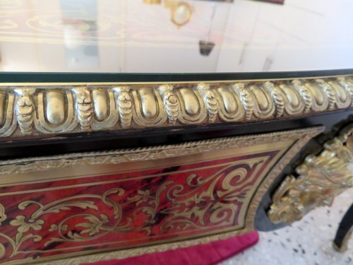Antiquités - Desk in Boulle marquetry 19th napoleon III period