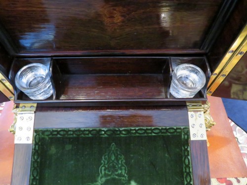 Antiquités - Writting Wardrobe in Boulle marquetry Naoléon III period 19th century