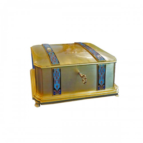 Alphonse Giroux -  Jewelry Box Enamel marquetry Boulle19th century Napoleon III