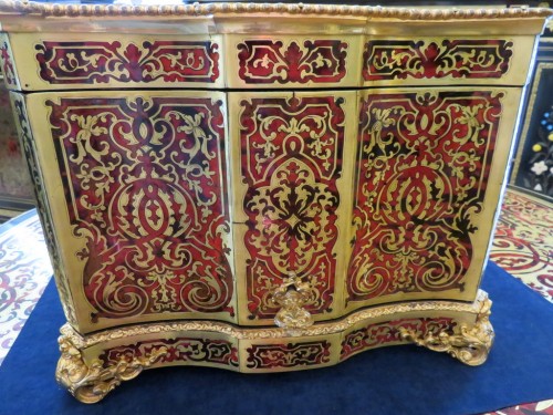 Tantalus Box in Boulle marquetry Napoleon III period 19th - 