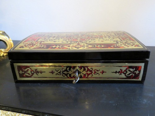 18th century Boulle marquetry Jewelry Box - Objects of Vertu Style Louis XV
