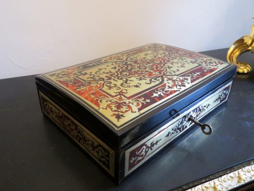 Antiquités - 18th century Boulle marquetry Jewelry Box