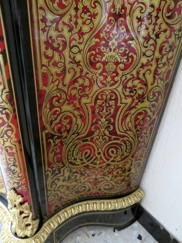 Napoléon III -  Stamped LEMOINE Cabinet in Boulle marquetry 19th Napoléon III