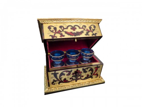 Susse frères à Paris - Fragancy Box in Boulle marquetry Napoleon III period 19th