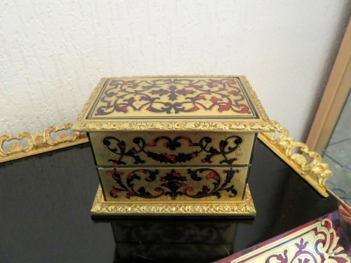 Objects of Vertu  - Susse frères à Paris - Fragancy Box in Boulle marquetry Napoleon III period 19th