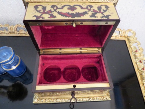 Susse frères à Paris - Fragancy Box in Boulle marquetry Napoleon III period 19th - Napoléon III