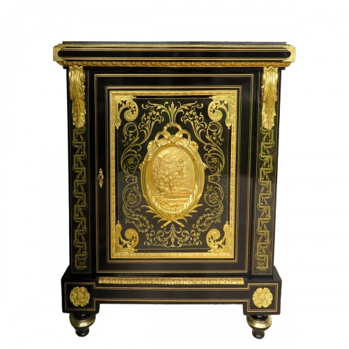 Béfort Jeune - Furniture in Boulle style marquetry, France late 19th century