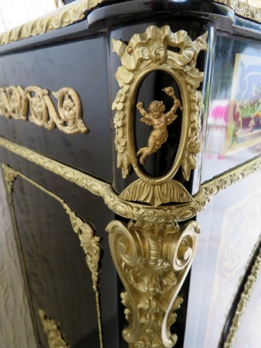 19th century -  Cabinet in Boulle marquetry Napoléon III