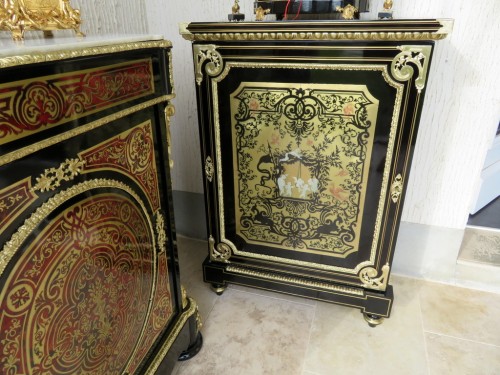 Furniture L XIV in Boulle marquetry 19th  Napoleon III  period  - 