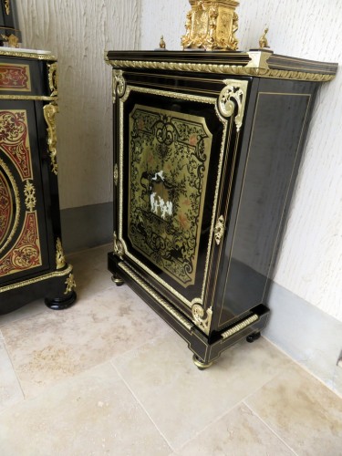 Antiquités - Furniture L XIV in Boulle marquetry 19th  Napoleon III  period 