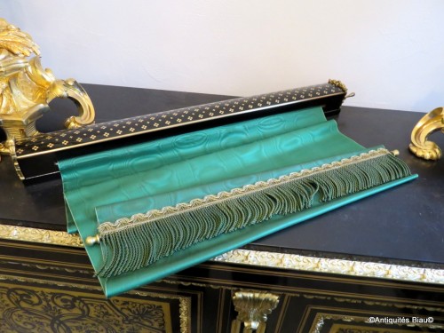 Antiquités - Napoléon IIISmoke Barrier in Boulle Reine marquetry late 19th