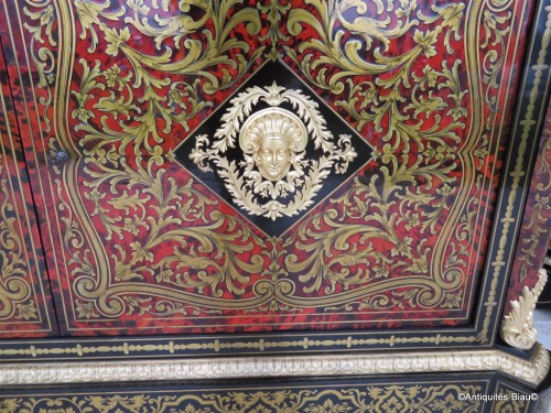 Furniture  - Stamped KOLB - Trouser Cabinet in Boulle marquetry Late 19th century