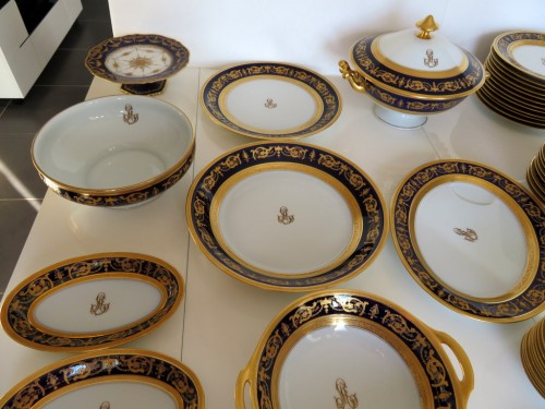 Bleu de four Haviland Imperator, service complet en porcelaine de Limoges - Antiquités Biau