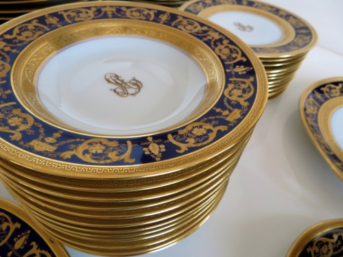 Antiquités - Haviland Imperator model Dinner Set in Porcelaine of Limoges