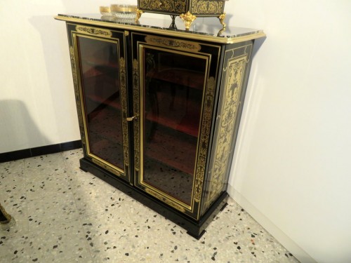 Mobilier Bibliothéque, vitrine - Vitrine en marqueterie Boulle époque XVIIIe