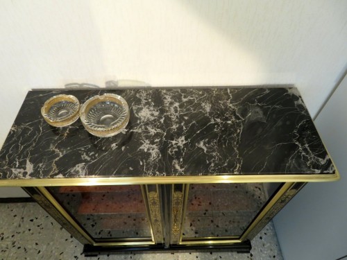 Vitrine en marqueterie Boulle époque XVIIIe - Antiquités Biau