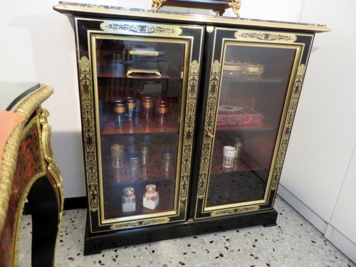 Vitrine en marqueterie Boulle époque XVIIIe - Louis XIV