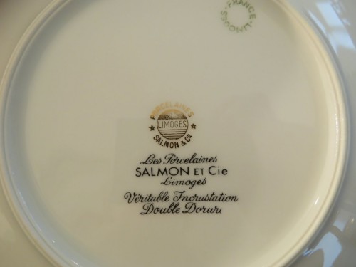 Service "Malevergne"  en porcelaine de Limoges - Art nouveau