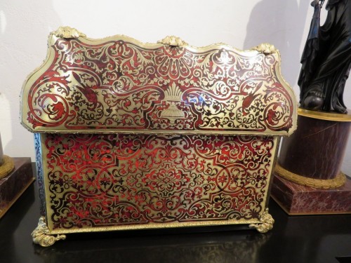 XIXe siècle - Écritoire en marqueterie Boulle toutes ses faces d'époque Napoléon III