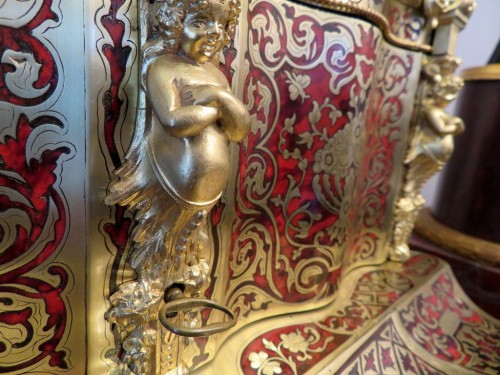 Napoléon III - Écritoire en marqueterie Boulle toutes ses faces d'époque Napoléon III
