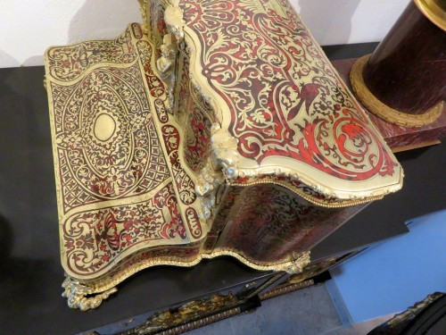Antiquités - Écritoire en marqueterie Boulle toutes ses faces d'époque Napoléon III