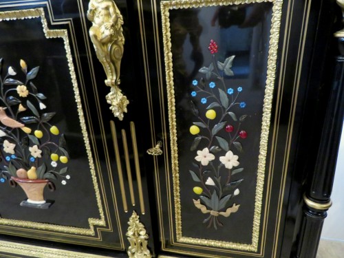 Marquée S. COCHARD - Enfilade en marqueterie de Pierres Dures - Antiquités Biau
