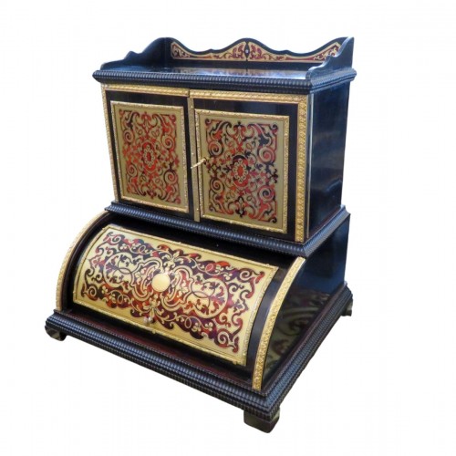 Armoirette à thé en marqueterie Boulle époque Napoléon III