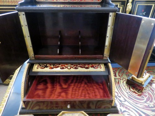 Armoirette à thé en marqueterie Boulle époque Napoléon III - Napoléon III