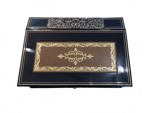 Important pupitre en marqueterie Boulle d'époque Napoléon III