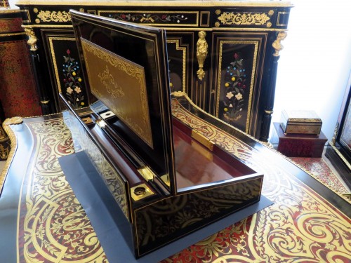 XIXe siècle - Important pupitre en marqueterie Boulle d'époque Napoléon III