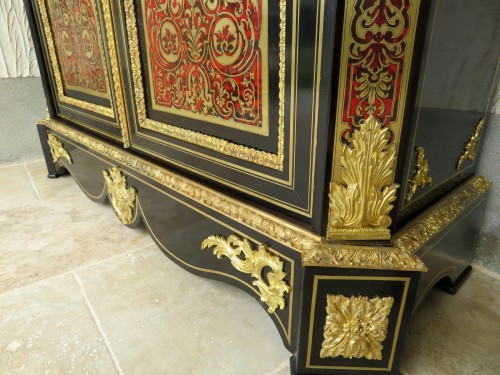Furniture  -  Cabinet two doors in Boulle marquetry 19th Napoléon III
