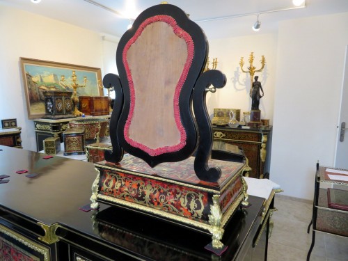 Barbière avec miroir en marqueterie Boulle d'époque Napoléon III - Napoléon III