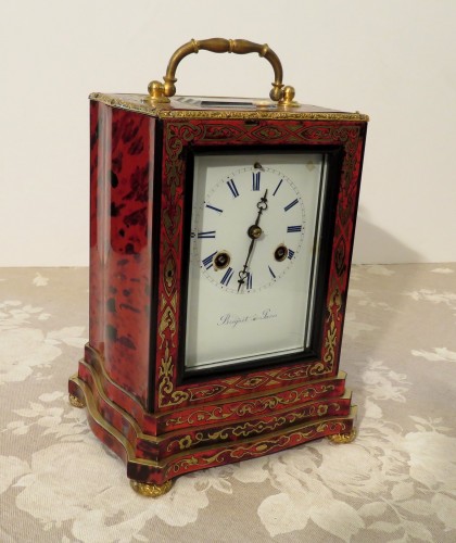 Horology  - Stamped Bréguet Table Clock in Boulle marquetry Napoleon III period 19th
