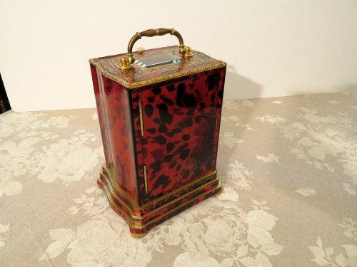 Napoléon III - Stamped Bréguet Table Clock in Boulle marquetry Napoleon III period 19th