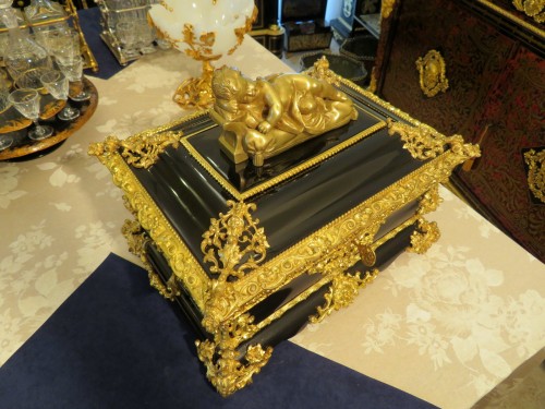 Large Jewelry Box with Bronze Napoleon III period 19th - Objects of Vertu Style Napoléon III