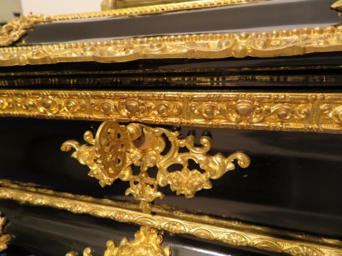 19th century - Large Jewelry Box with Bronze Napoleon III period 19th