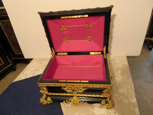 Large Jewelry Box with Bronze Napoleon III period 19th - Napoléon III