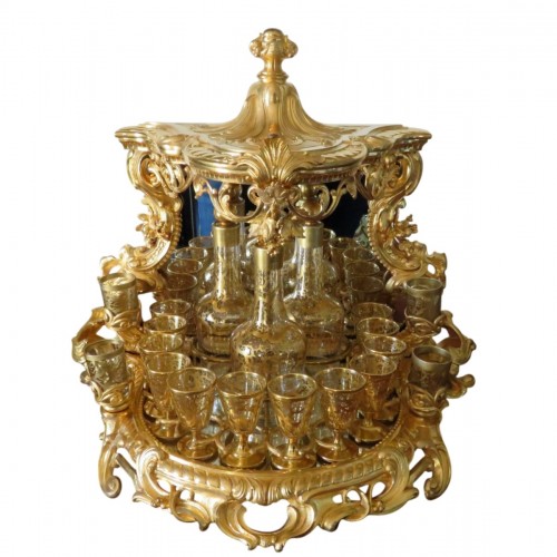 Liquor Cabinet in bronze Napoleon III period 