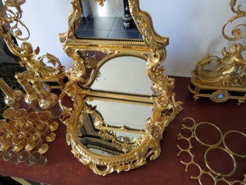 Decorative Objects  - Liquor Cabinet in bronze Napoleon III period 