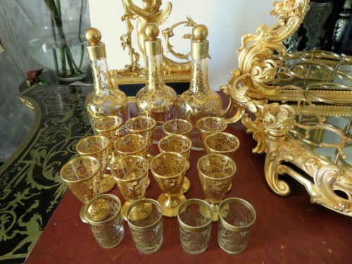 19th century - Liquor Cabinet in bronze Napoleon III period 