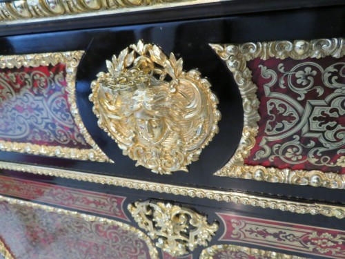 Furniture  - Twi bodies Cabinet in Boulle marquetry 19th Napoleon III period
