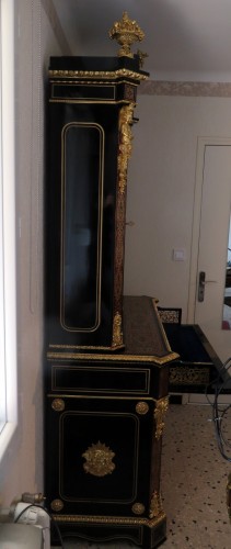 Twi bodies Cabinet in Boulle marquetry 19th Napoleon III period - Napoléon III