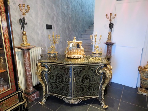 Boulle marquetry chest of drawers, late 19th century, attributed to Mellier - Napoléon III