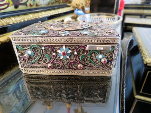 Antiquités - Automaton singing Bird Music Box, Karl Griesbaum early 20th century