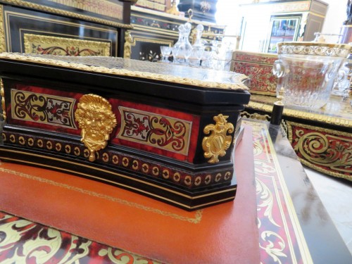 Boite à Bijoux en marqueterie Boulle sur toutes ses faces fin XVIII - Objects of Vertu Style Directoire