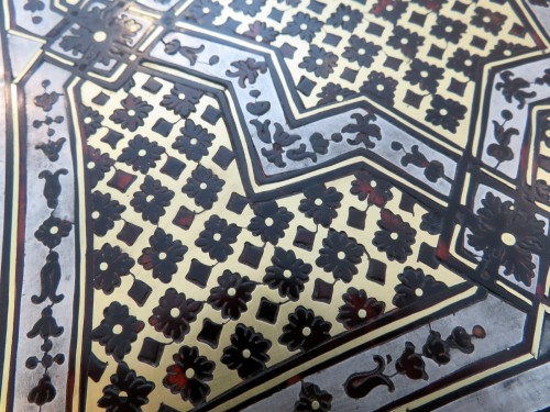 Antiquités - Boite à Bijoux en marqueterie Boulle sur toutes ses faces fin XVIII