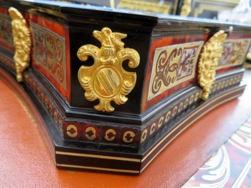 Antiquités - Boite à Bijoux en marqueterie Boulle sur toutes ses faces fin XVIII