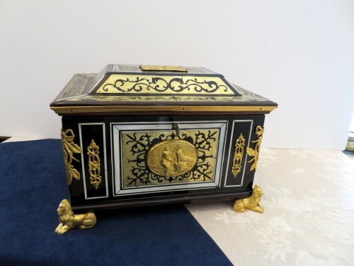 Objects of Vertu  - Jewelry Box Ivory and Boulle marquetry, early 18th century