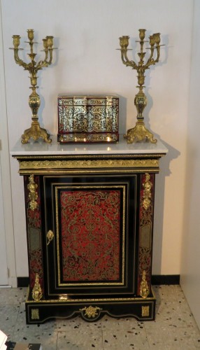A Napoléon III in Boulle marquetry Cabinet, late19th century - Furniture Style Napoléon III