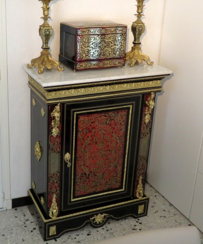 Furniture  - A Napoléon III in Boulle marquetry Cabinet, late19th century